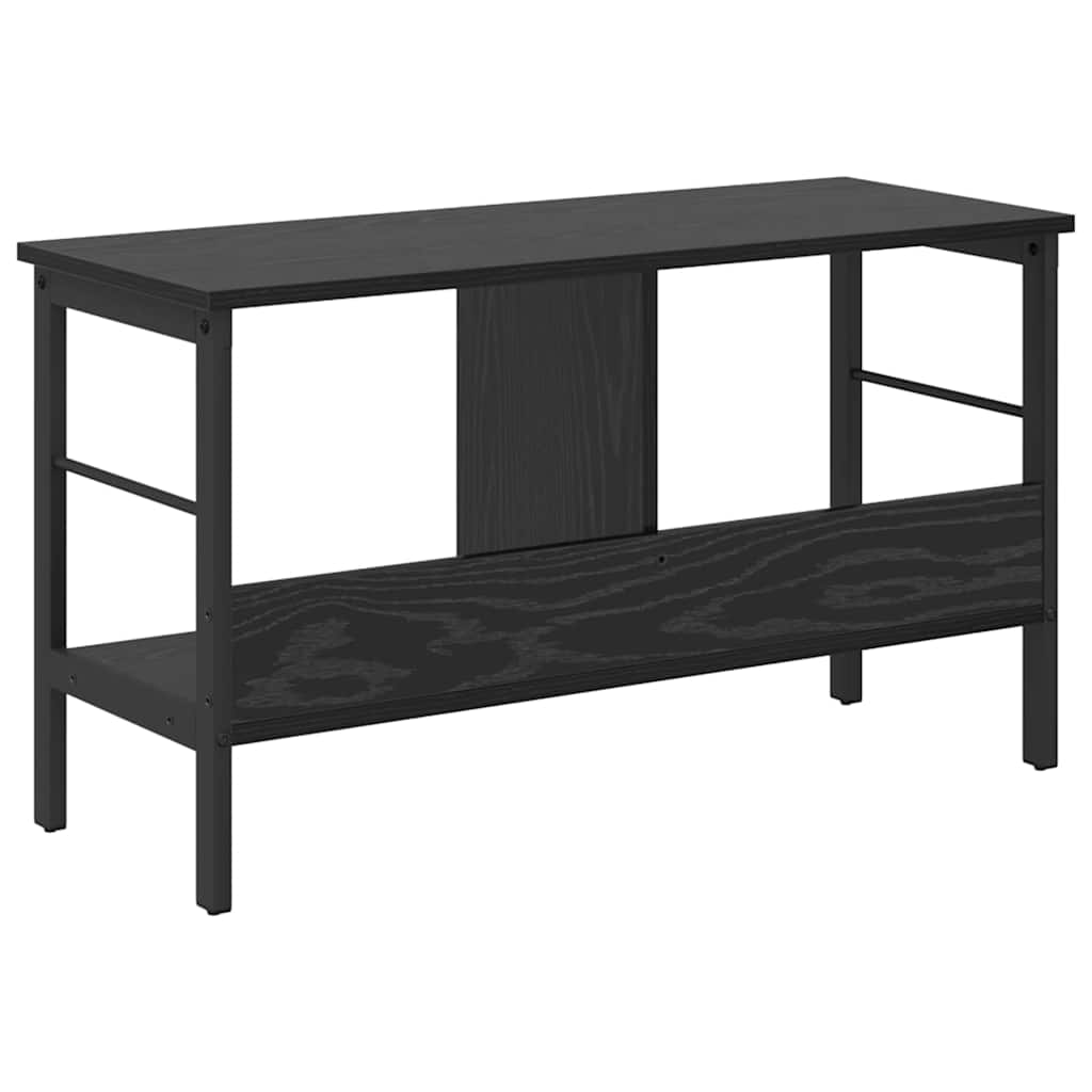 Bokhylle Svart Eik 82 x 32 x 47 cm Konstruert tre