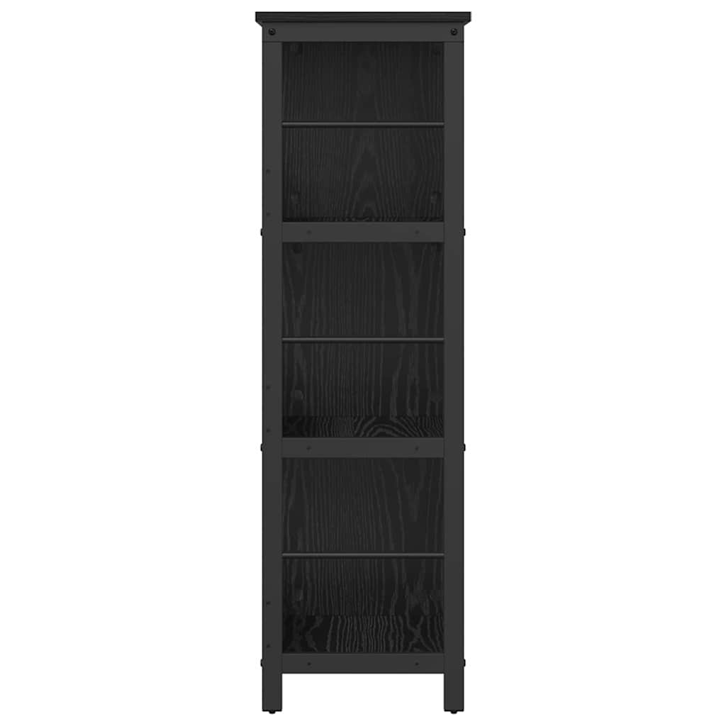 Bokhylle Svart Eik 102 x 32 x 104,5 cm Konstruert tre