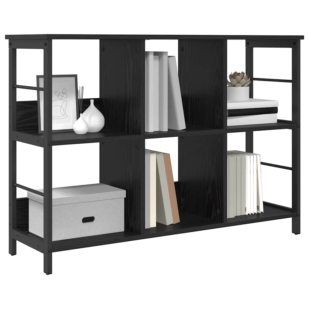 Bokhylle Svart Eik 102 x 32 x 72,5 cm Konstruert tre