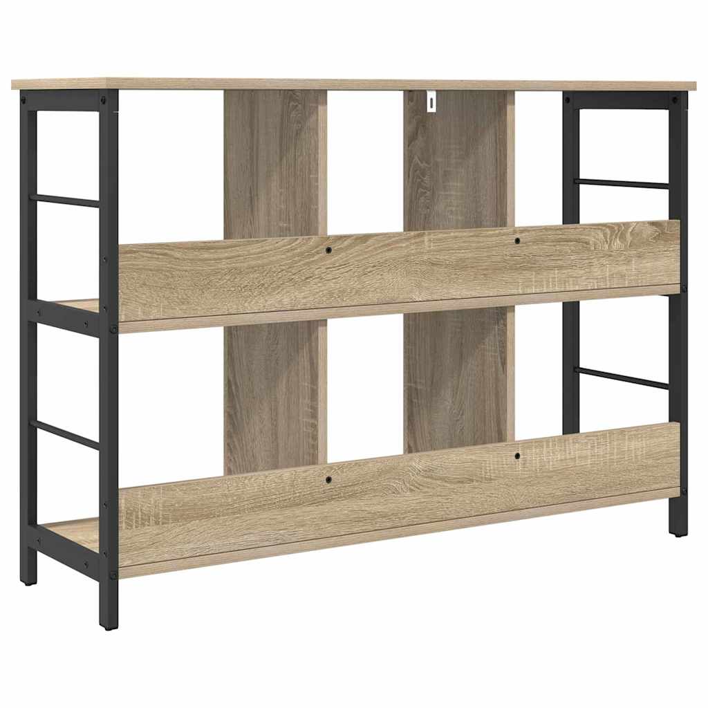 Bokhylle 6 nivåer 102 x 32 x 72,5 cm Konstruert tre Sonoma eik