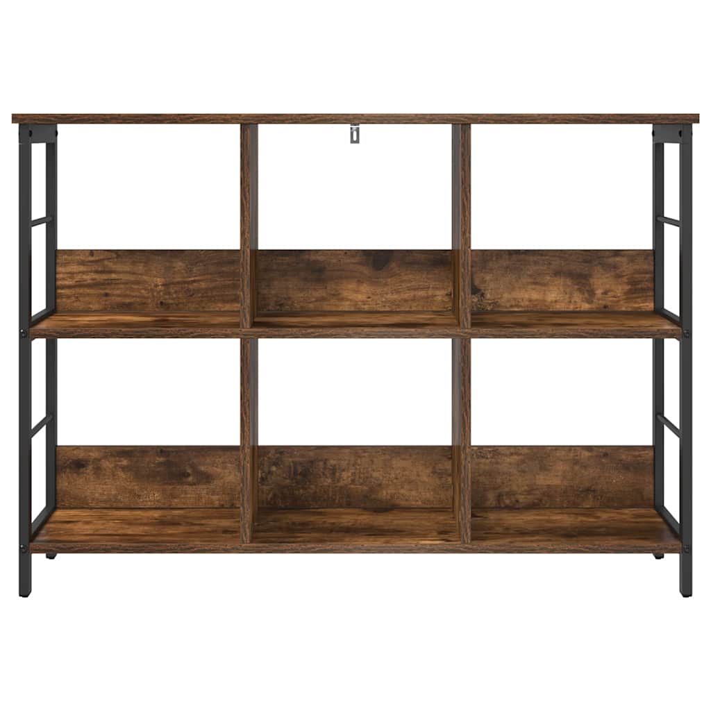 Bokhylle Røkt eik 102 x 32 x 72,5 cm Konstruert tre