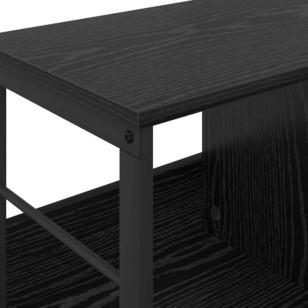 Bokhylle Svart Eik 102 x 32 x 40,5 cm Konstruert tre