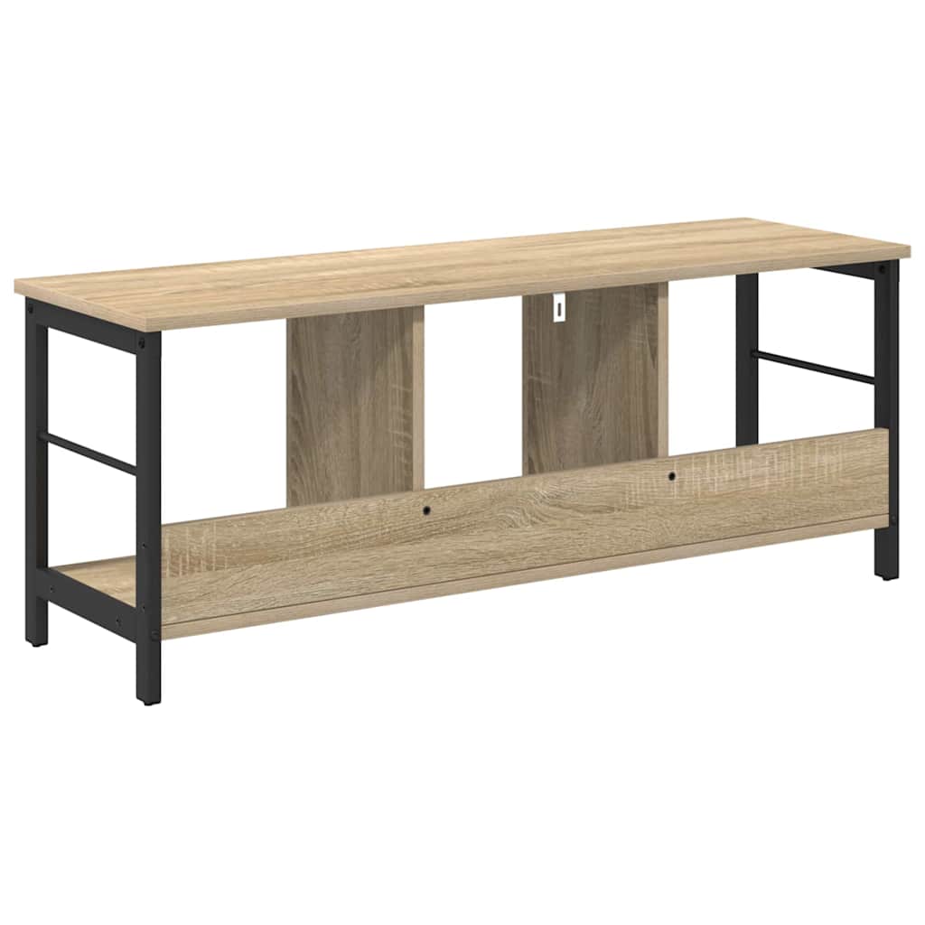 Bokhylle 3 nivåer 102 x 32 x 40,5 cm Konstruert tre Sonoma eik