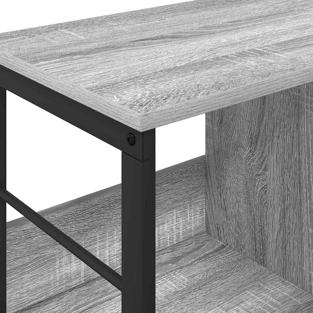 Bokhylle Grå Sonoma 102 x 32 x 40,5 cm Konstruert tre