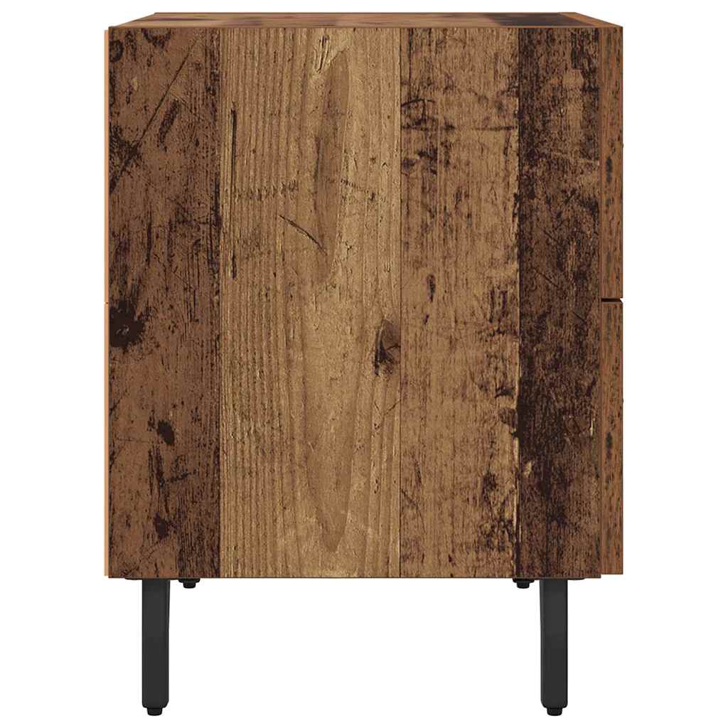 Nattbordskap 2 stk. Gammelt tre 40 x 35 x 47,5 cm