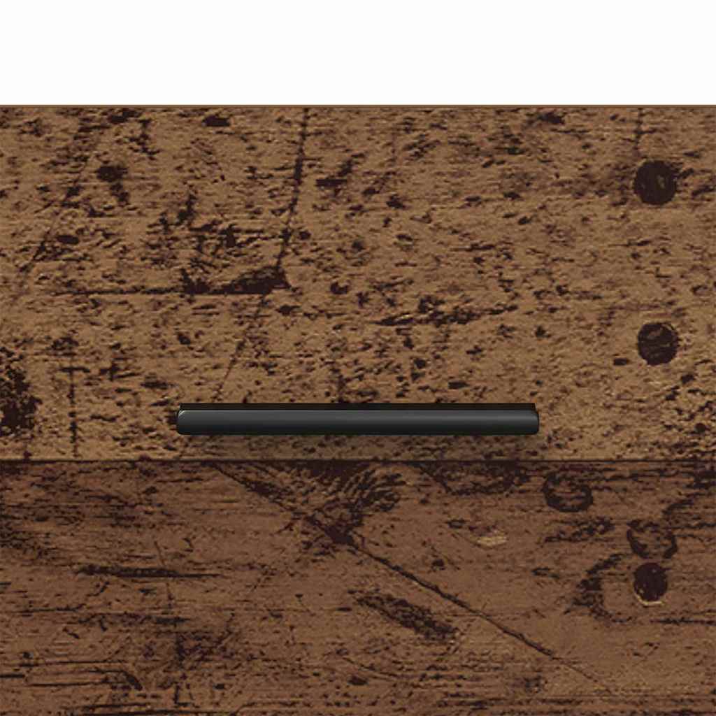 Nattbordskap 2 pcs Gammel tre og svart 40 x 35 x 47,5 cm