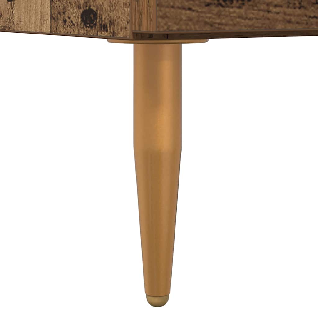 Nattbord 2 pcs Gammelt tre 40 x 35 x 47.5 cm Konstruert tre