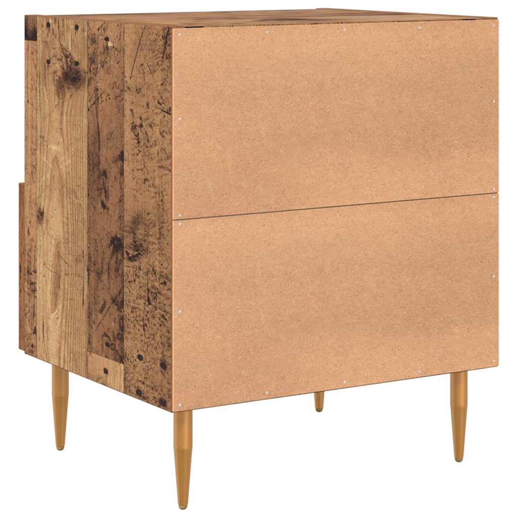 Nattbord 2 pcs Gammelt tre 40 x 35 x 47,5 cm Konstruert tre