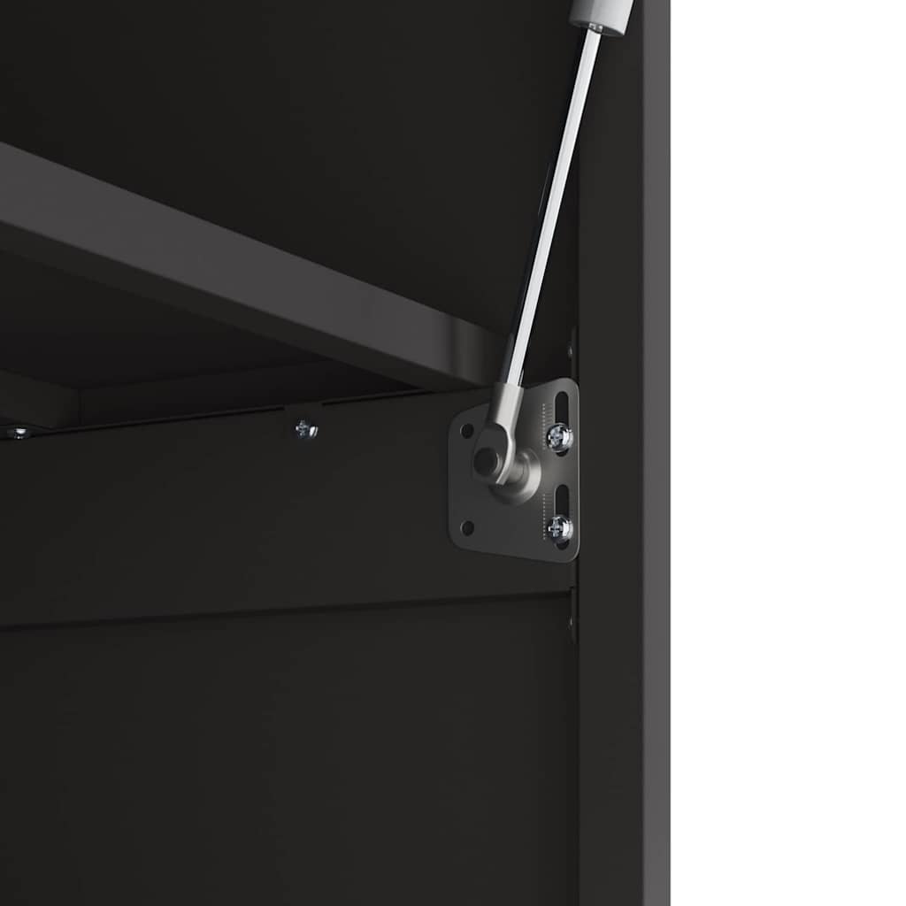 Veggskap for garasje Svart 90 x 40 x 53 cm Pulverlakkert stål