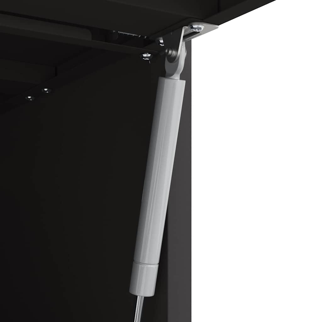 Veggskap for garasje Svart 90 x 40 x 53 cm Pulverlakkert stål