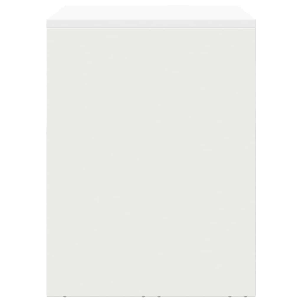 Veggskap for garasje Hvit 90 x 40 x 53 cm Pulverlakkert stål