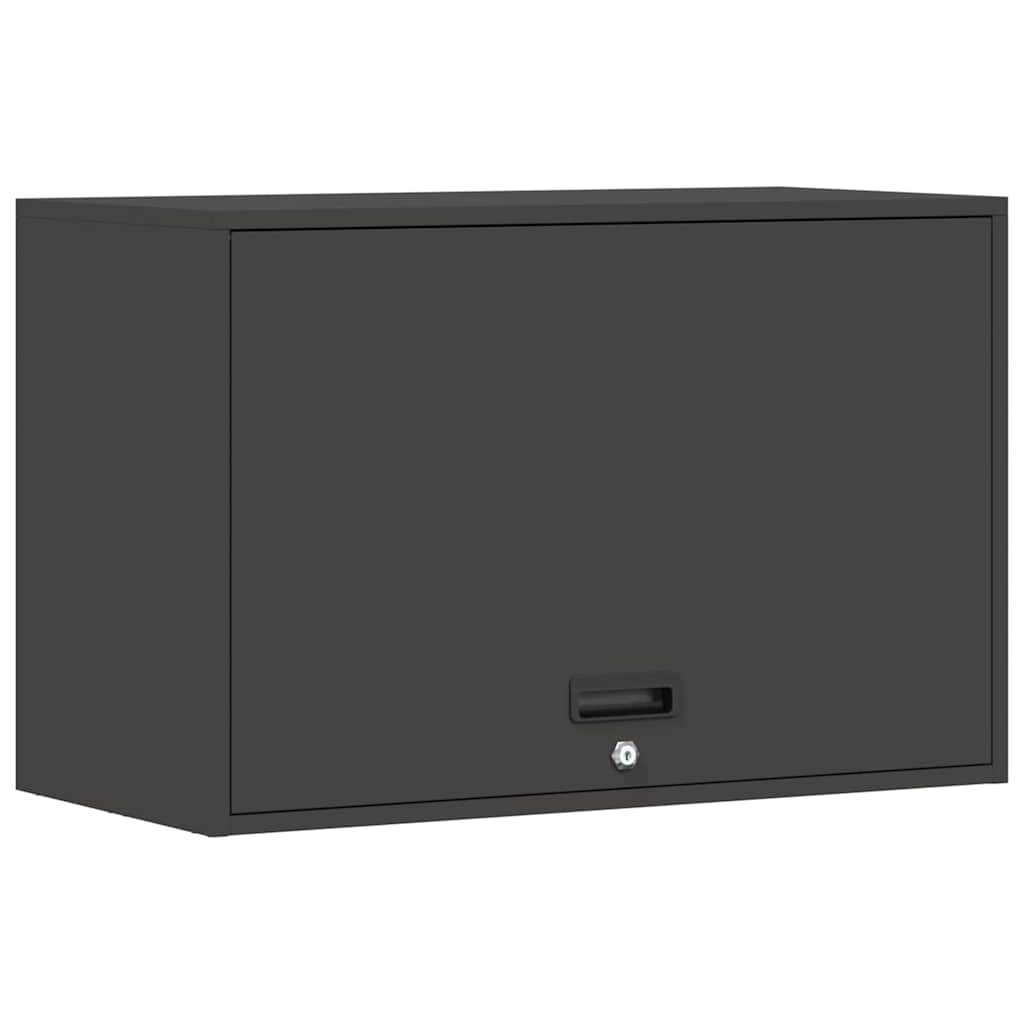 Veggskap for garasje Svart 80 x 40 x 53 cm Pulverlakkert stål