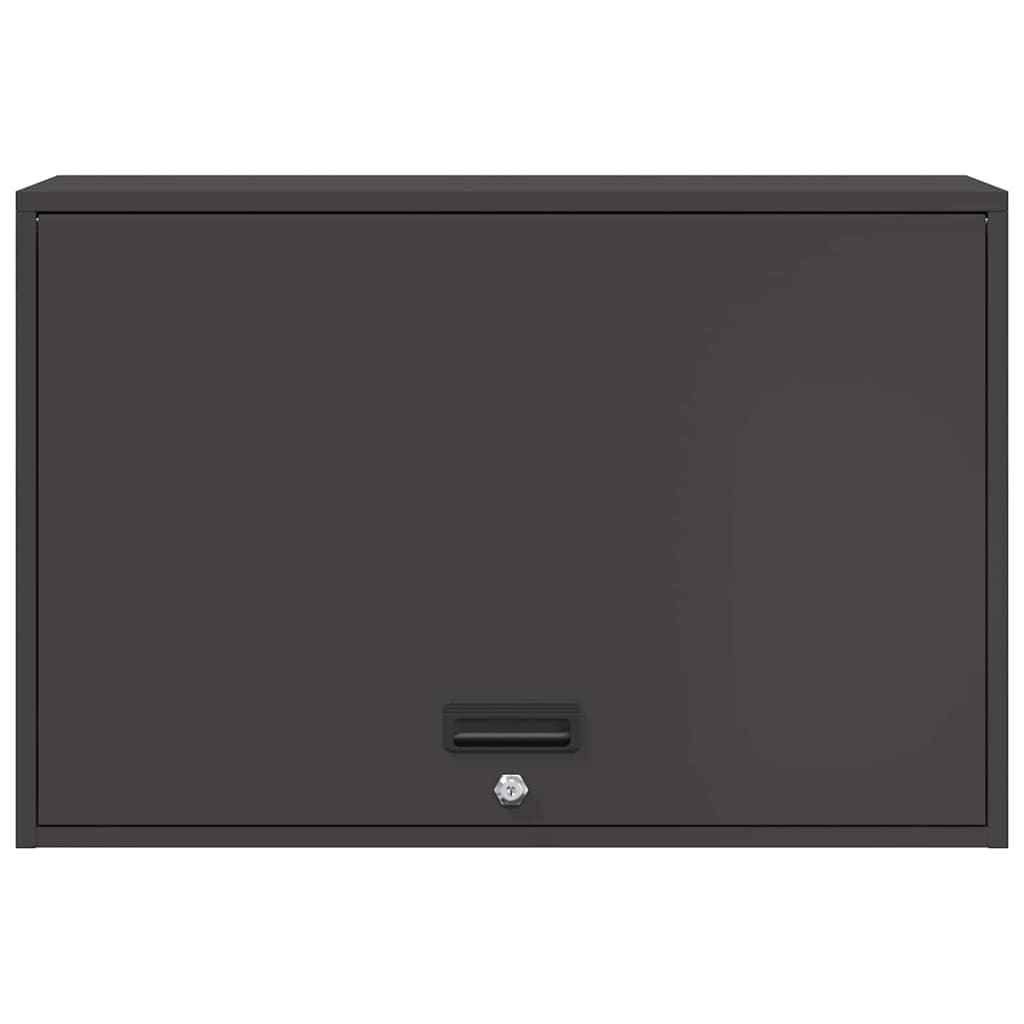 Veggskap for garasje Svart 80 x 40 x 53 cm Pulverlakkert stål