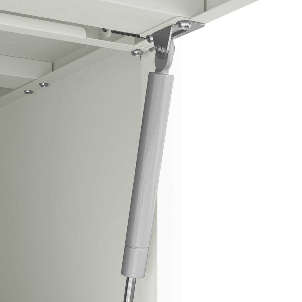 Veggskap for garasje Hvit 80 x 40 x 53 cm Pulverlakkert stål