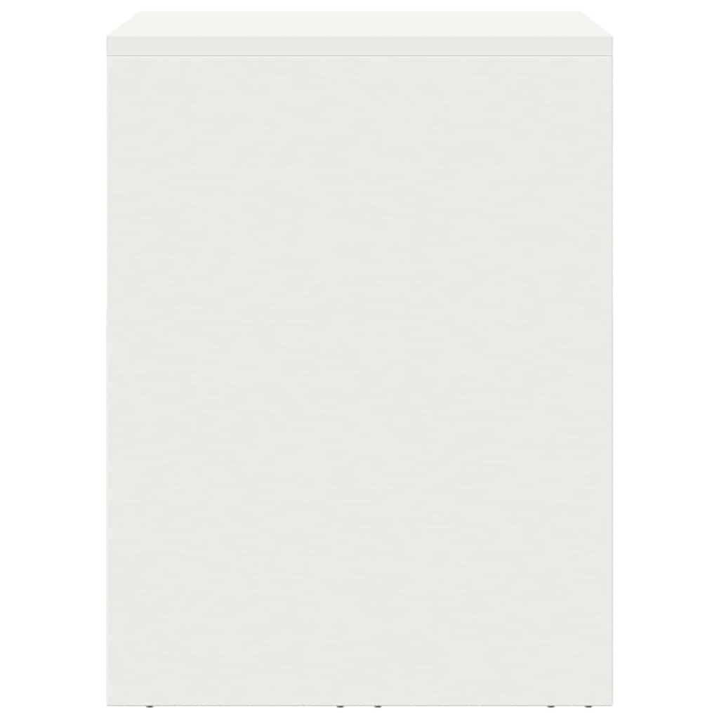 Veggskap for garasje Hvit 60 x 40 x 53 cm Pulverlakkert stål