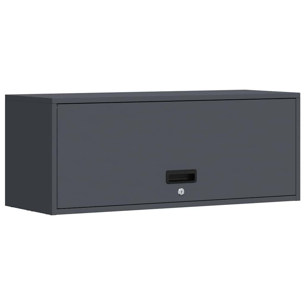 Veggskap for garasje Antrasitt 90 x 33 x 35 cm