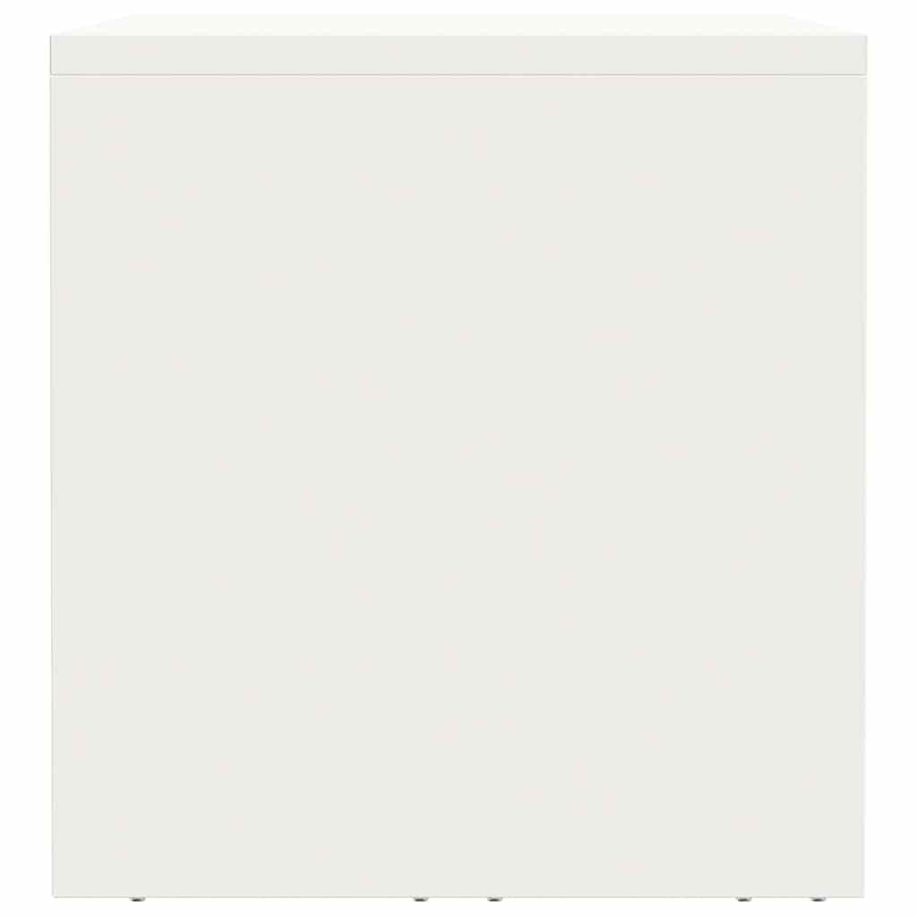 Veggskap for garasje Hvit 80 x 33 x 35 cm Pulverlakkert stål