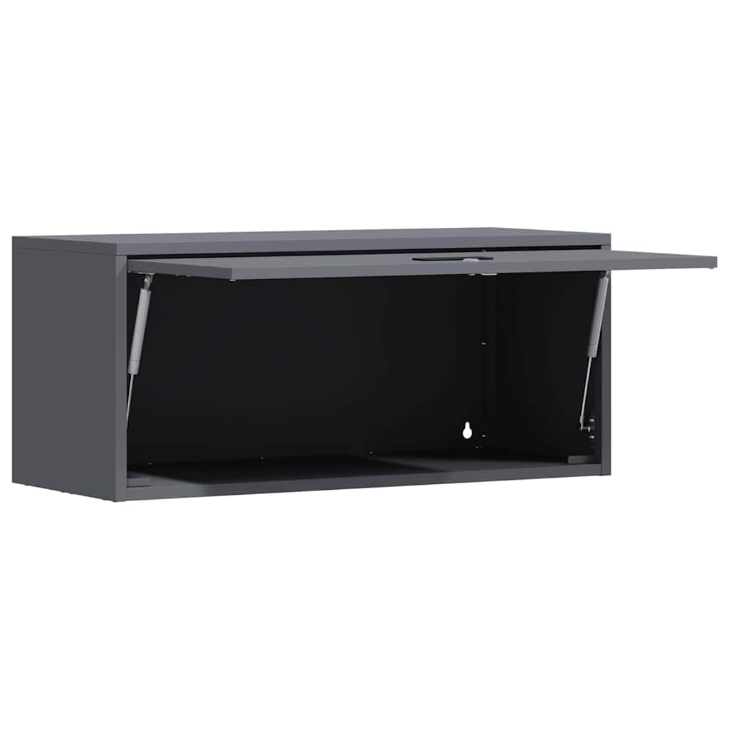 Veggskap for garasje Antrasitt 80 x 33 x 35 cm