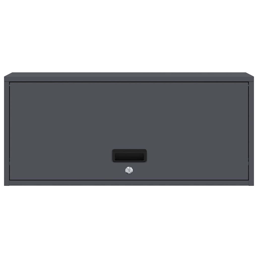 Veggskap for garasje Antrasitt 80 x 33 x 35 cm