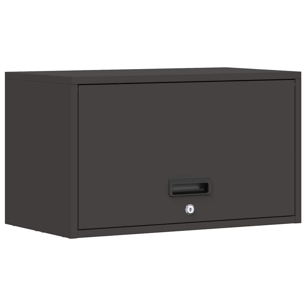 Veggskap for garasje Svart 60 x 33 x 35 cm Pulverlakkert stål
