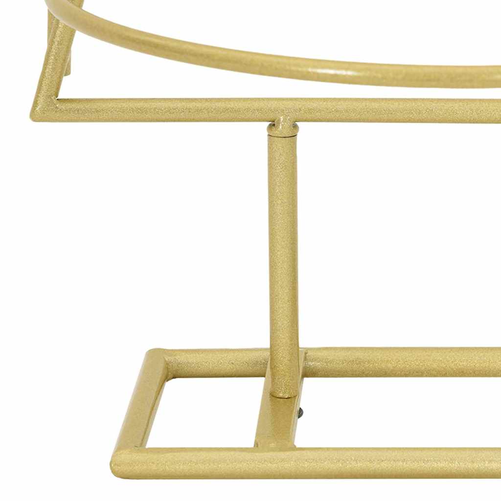 Metall juletre med stativ Gull 125 cm Pulverlakkert stål