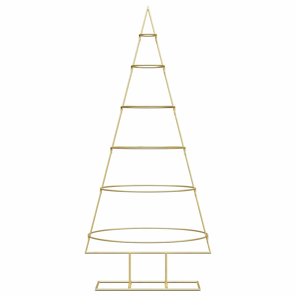 Metall juletre med stativ Gull 148 cm Pulverlakkert stål