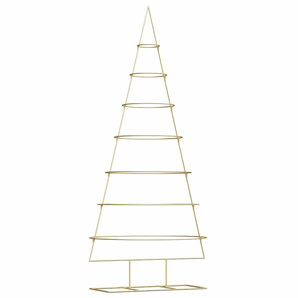 Metall juletre med stativ Gull 209 cm Pulverlakkert stål