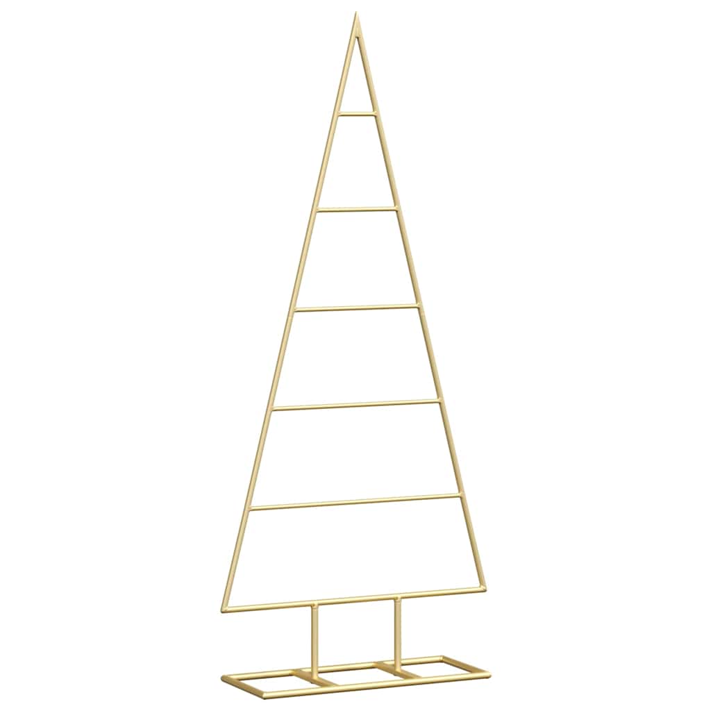 Metall juletre med stativ Gull 90 cm Pulverlakkert stål