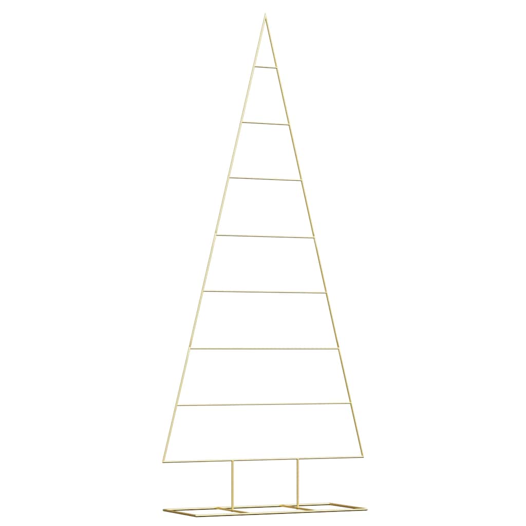 Metall juletre med stativ Gull 211 cm Pulverlakkert stål