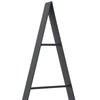Metall juletre med stativ Svart 125 cm Stål