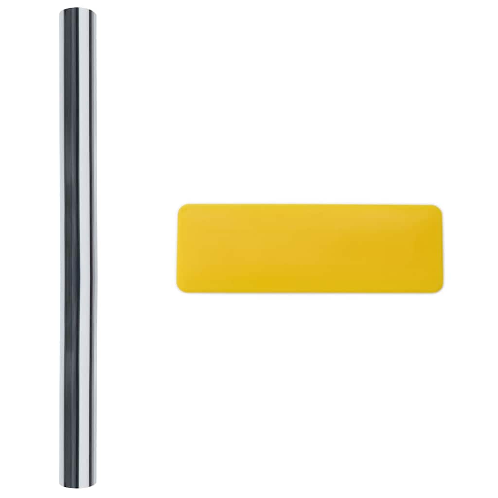 Solfilm sølv 90 x 1000 cm PVC