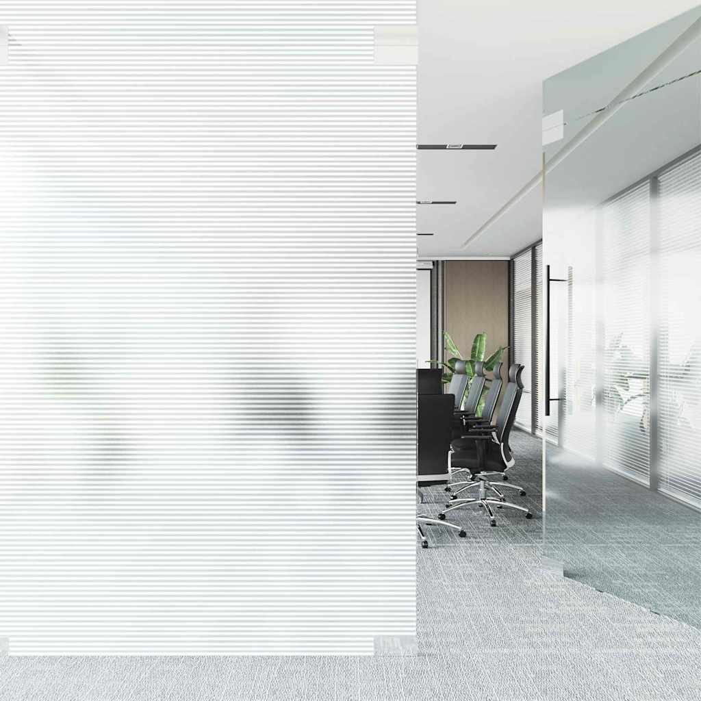Selvheftende Vindu Film Frostede striper 90 x 500 cm PVC