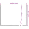 Selvheftende Vindu Film Frostede striper 90 x 500 cm PVC