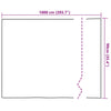 Selvheftende Vindu Film Frostede striper 90 x 1000 cm PVC