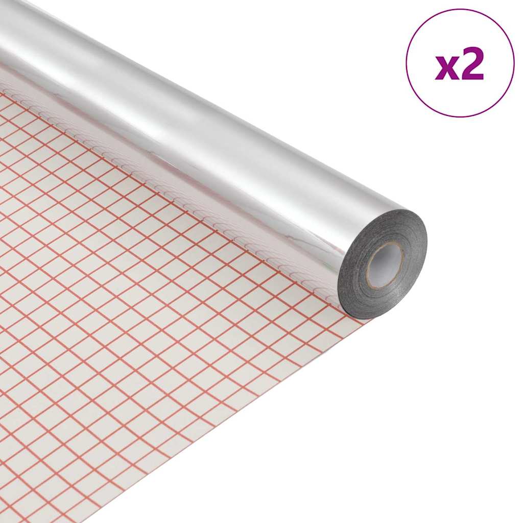 Speilfilm 2 pcs sølv PET