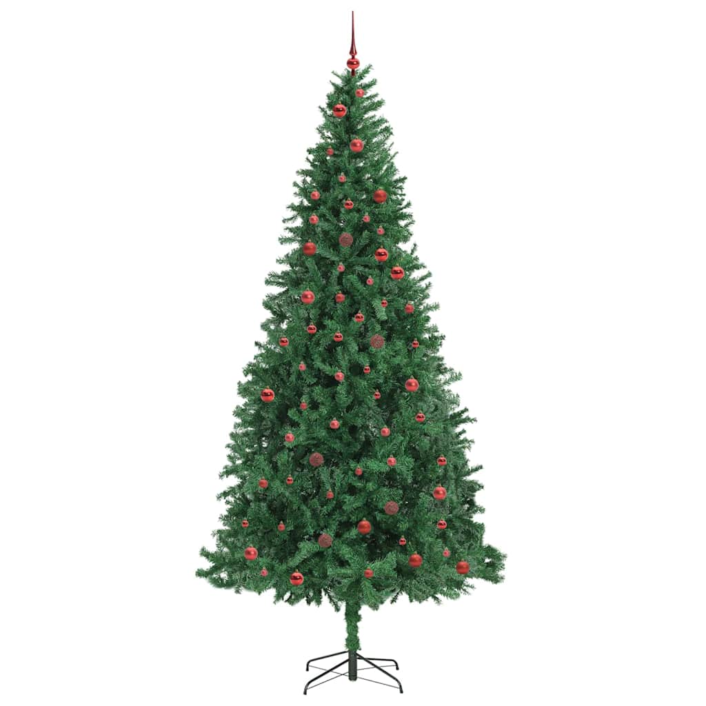 Kunstig juletre med 300 LED grønn 300 cm PVC og metall og plast