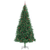 Kunstig juletre med 300 LED grønn 300 cm PVC og metall og plast