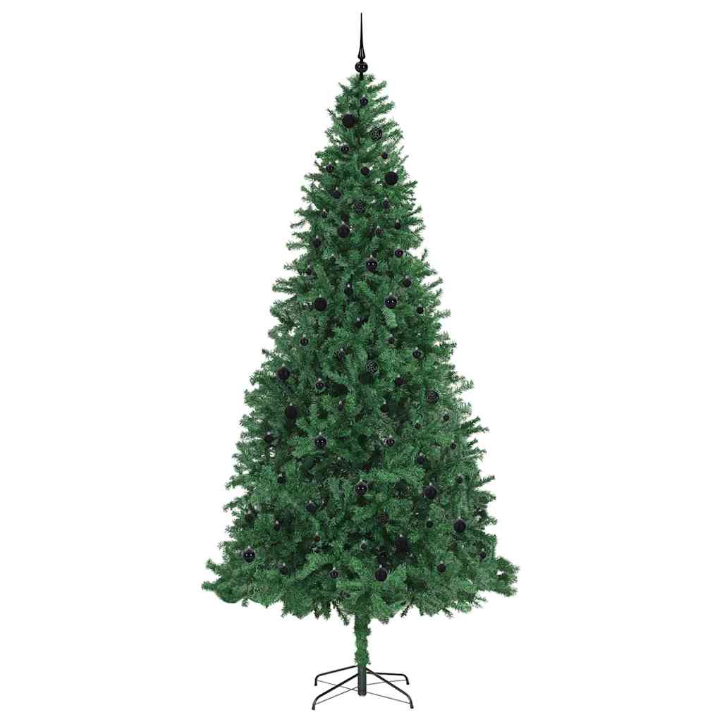 Kunstig juletre med 300 LED grønn 300 cm PVC og metall og plast