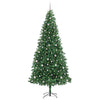 Kunstig juletre med 300 LED grønn 300 cm PVC og metall og plast