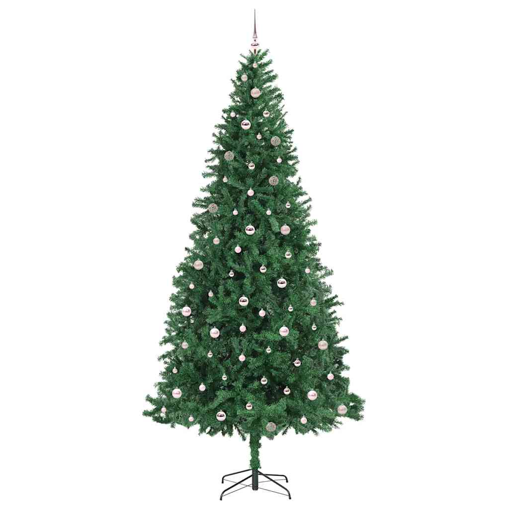 Kunstig juletre med 300 LED grønn 300 cm PVC og metall og plast