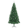 Kunstig juletre med 300 LED grønn 300 cm PVC og metall og plast