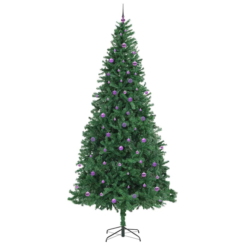 Kunstig juletre med 300 LED grønn 300 cm PVC og metall og plast