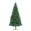 Kunstig juletre med 300 LED grønn 300 cm PVC og metall og plast