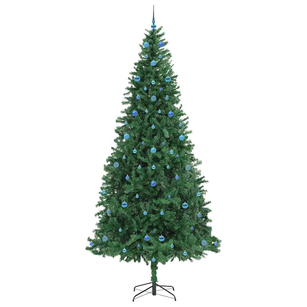 Kunstig juletre med 300 LED grønn 300 cm PVC og metall og plast