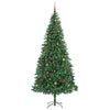 Kunstig juletre med 300 LED grønn 300 cm PVC og metall og plast