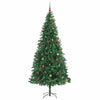 Kunstig juletre med 300 LED grønn 300 cm PVC og metall og plast