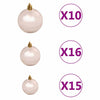 Slim juletre med 300 LED grønn 180 cm PVC og Massivt Furu tre