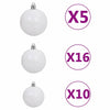 Slim juletre med 300 LED grønn 180 cm PVC og Massivt Furu tre