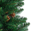 Slim juletre med 300 LED grønn 210 cm PVC og Massivt Furu tre