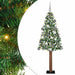 Slim juletre med 300 LED grønn 180 cm PVC og Massivt Furu tre